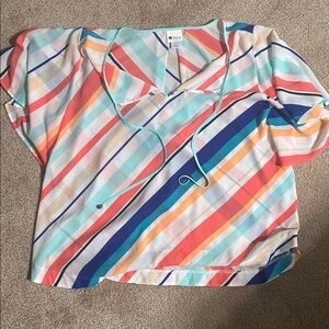 Colorful Striped Blouse